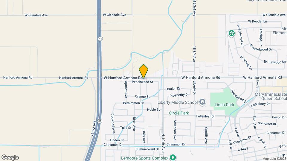 1398 Peachwood St Map and Location Details
