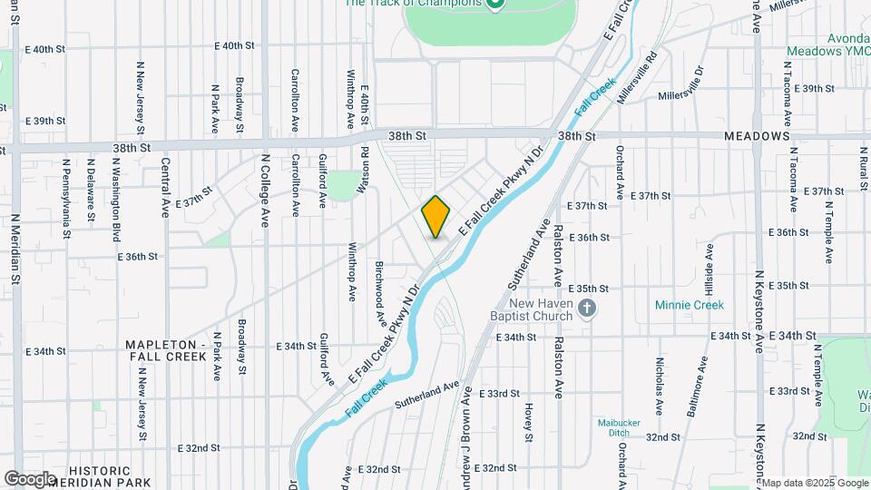 3520 E Fall Creek Pkwy N Dr Map and Location Details