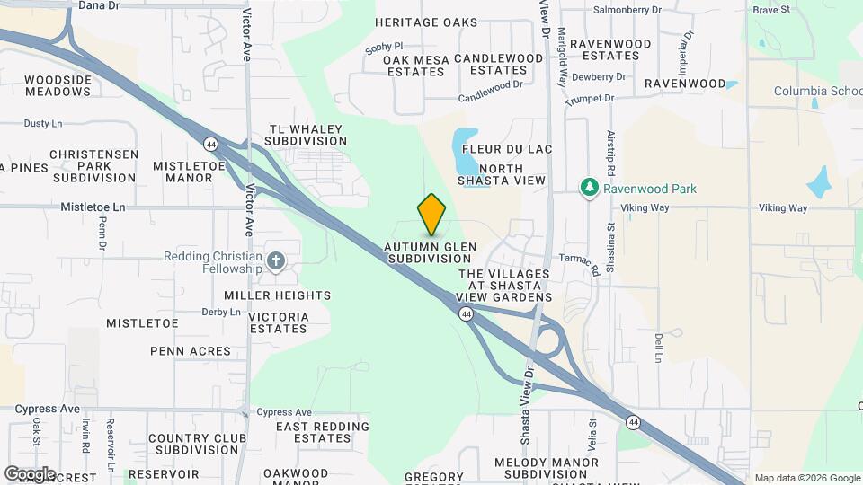 2052 Hedgerow Ave Map and Location Details