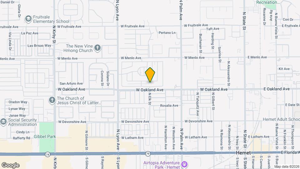1360 Cabrillo Dr Map and Location Details