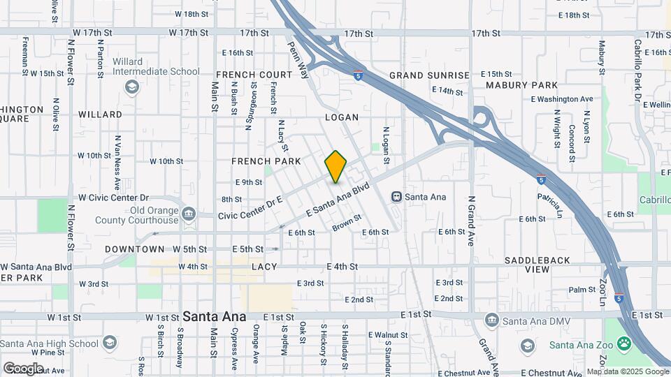 715 N Garfield St Map and Location Details