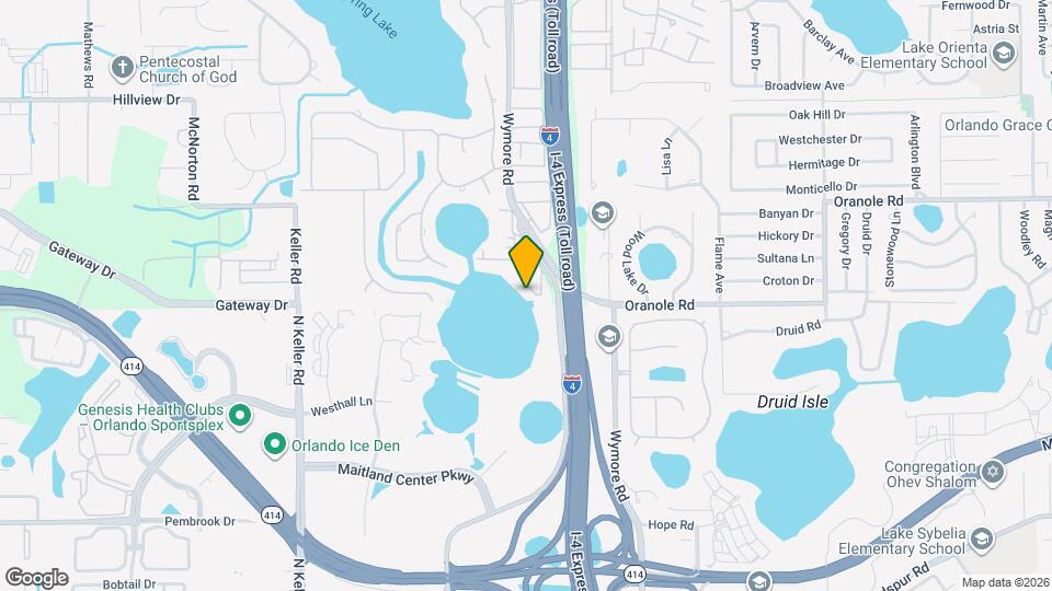 954 N Lake Destiny Rd Map and Location Details