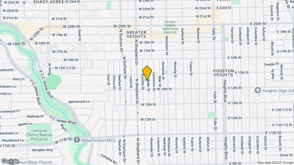 1423 Alexander St Map and Location Details