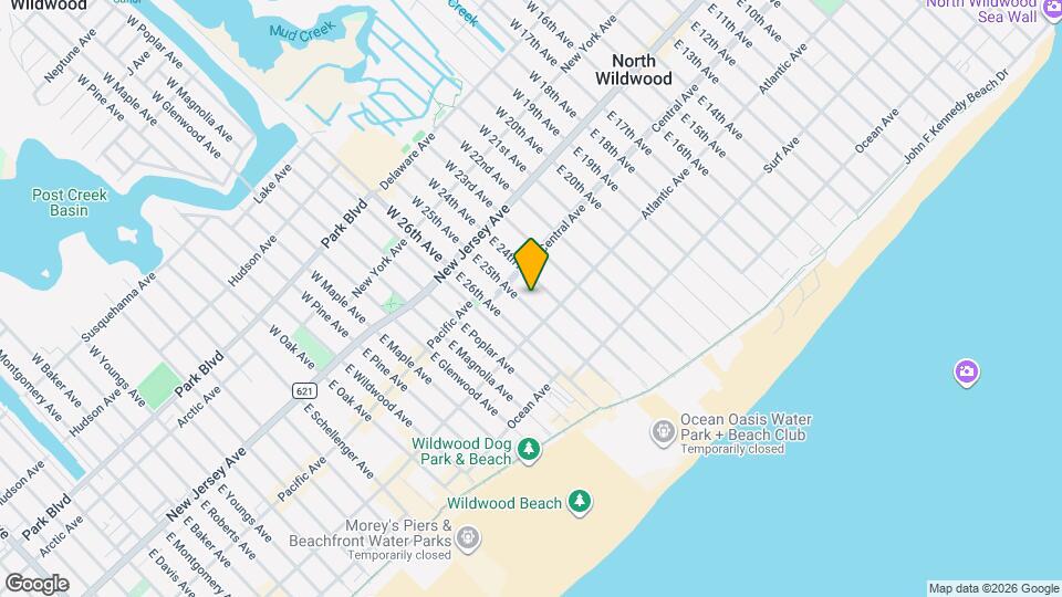 213 E 25th Ave Map and Location Details