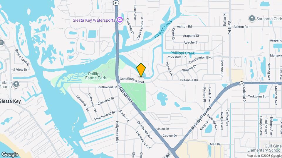 2151 Lusitania Dr Map and Location Details