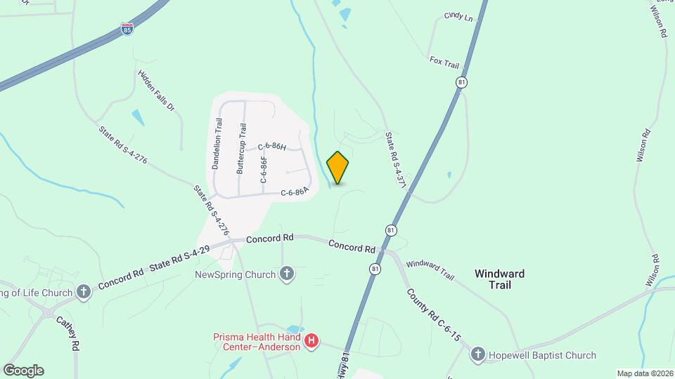 115 Crosscreek Dr Map and Location Details