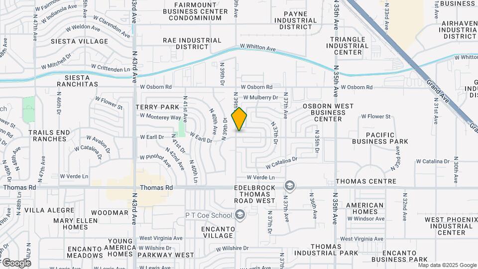 3852 W Earll Dr Map and Location Details