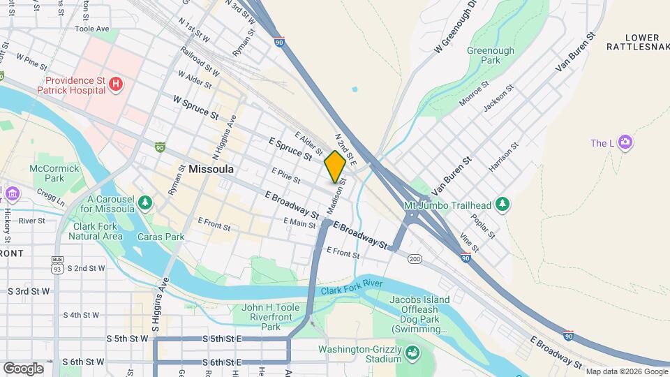 540 E Pine St Mapa y Detalles de la Ubicación