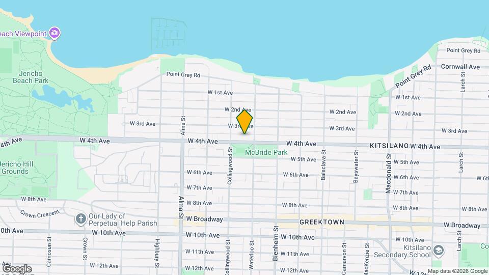 3437 W 4th Ave Map and Location Details