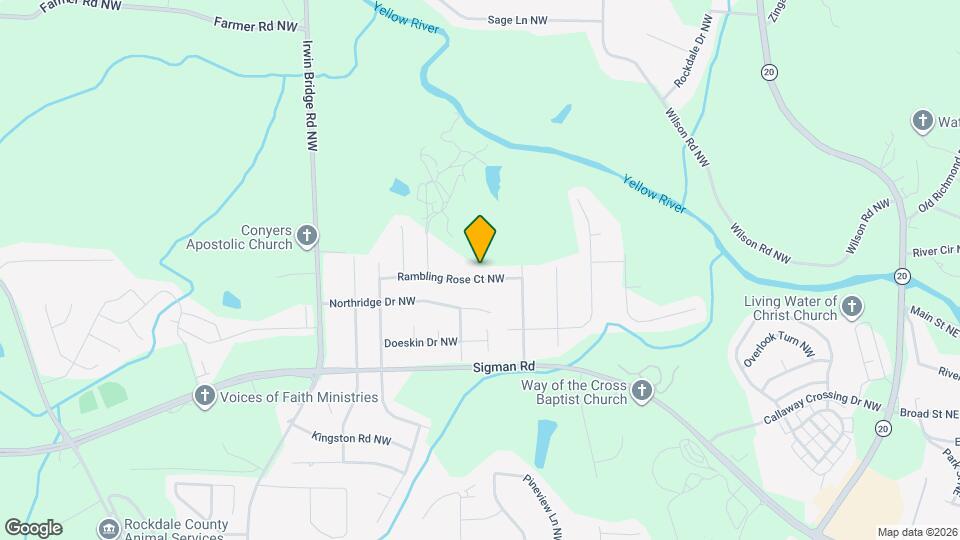 850 Rambling Rose Ct NW Map and Location Details