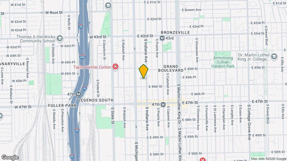 4542 S Indiana Ave Map and Location Details