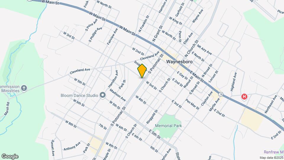 205 S Potomac St Mapa y Detalles de la Ubicación