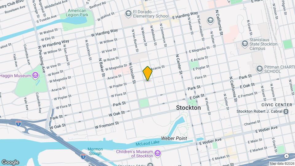 830 N Van Buren St Map and Location Details