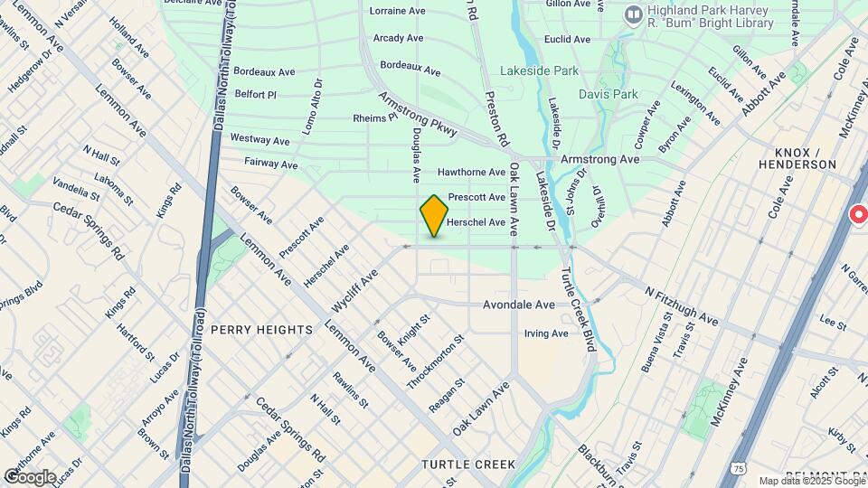 4131 Wycliff Ave Map and Location Details