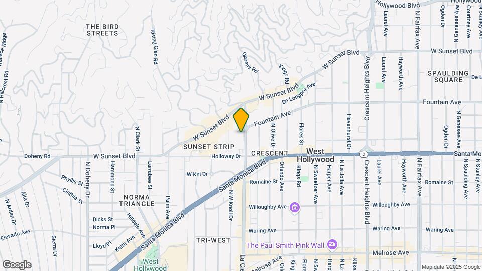 1155 N La Cienega Blvd Map and Location Details
