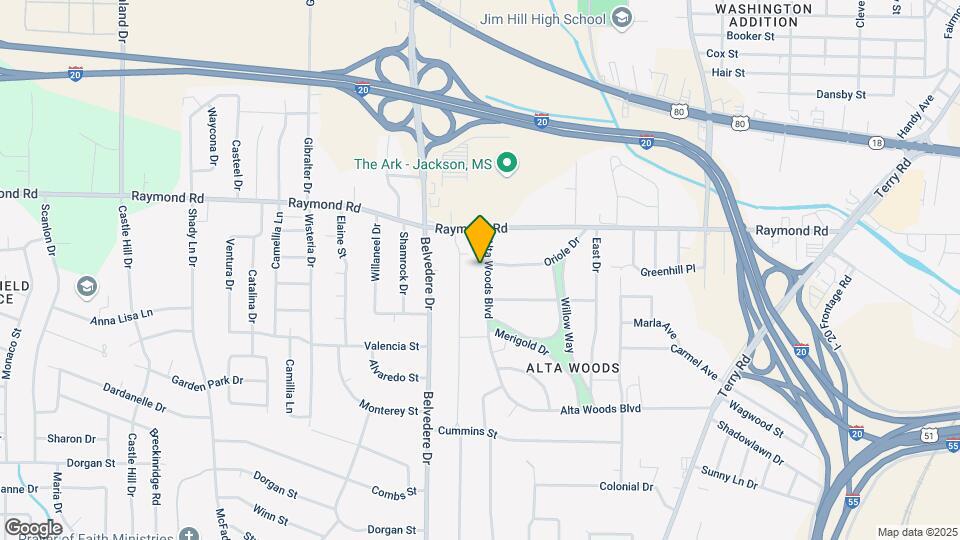 1905 Alta Woods Blvd Map and Location Details