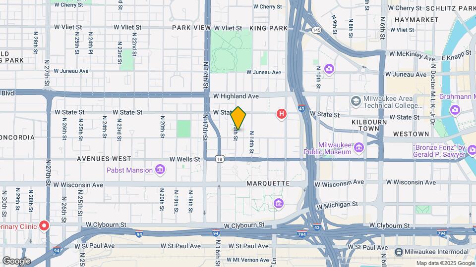 1436 W Kilbourn Ave Map and Location Details