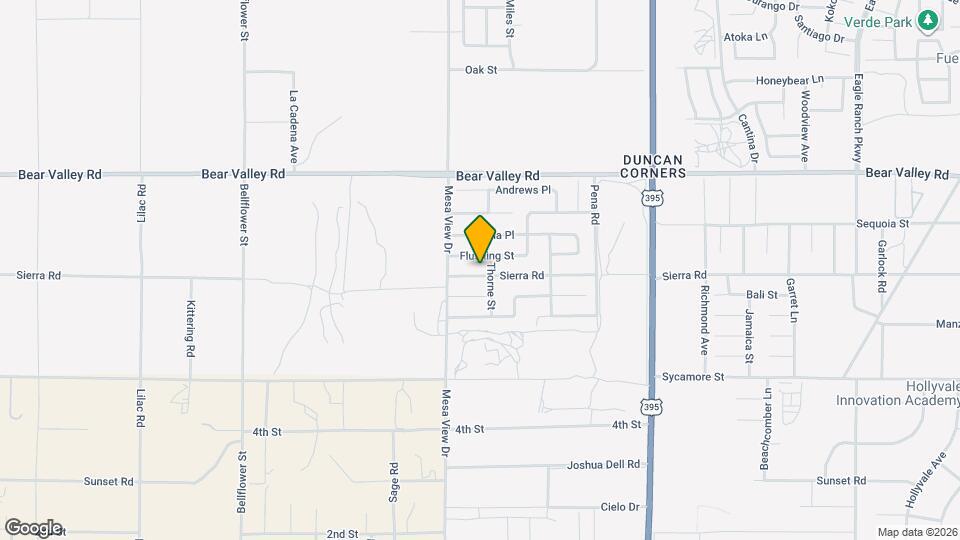 11760 Sierra Rd Map and Location Details