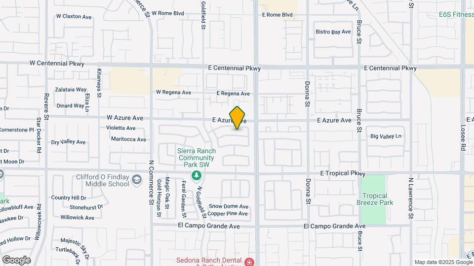 308 Sierra Breeze Ave Map and Location Details