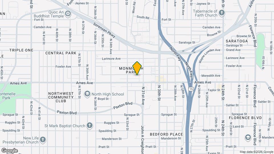 3163 Meredith Ave Map and Location Details