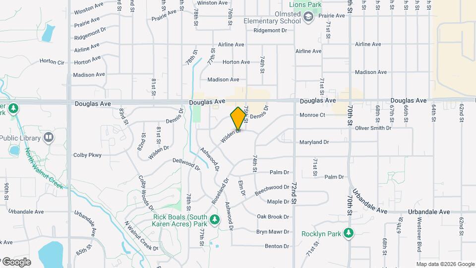 7512 Wilden Dr Map and Location Details