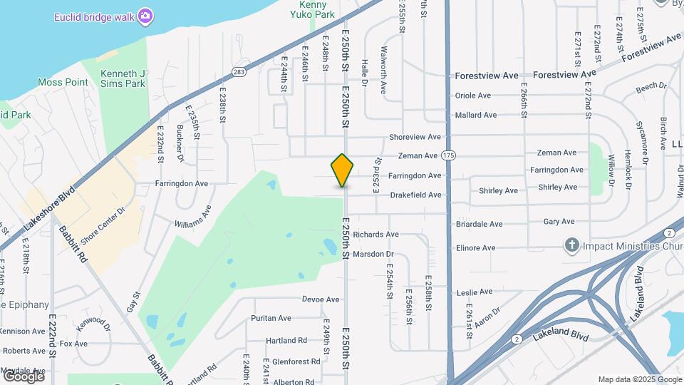 498 E 250th St Map and Location Details