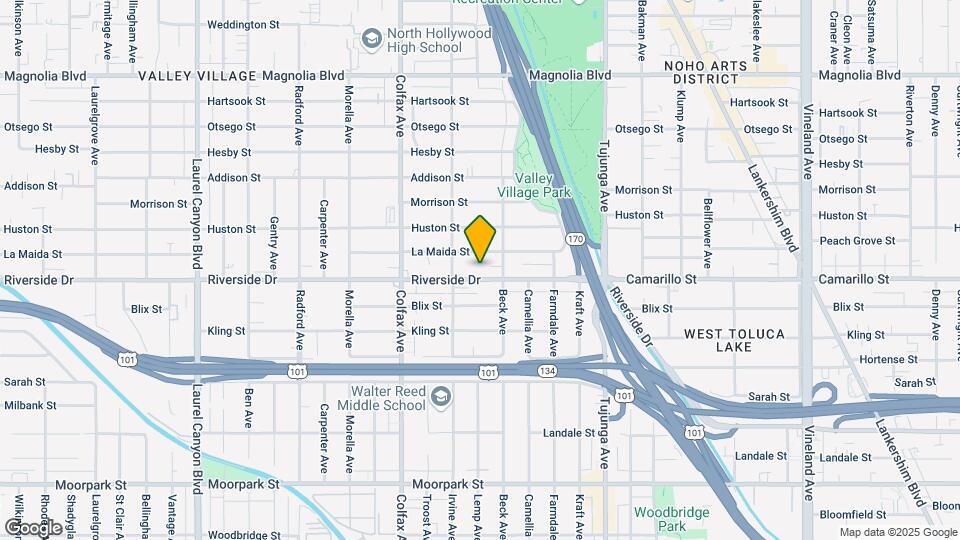 11565 Riverside Dr Mapa y Detalles de la Ubicación