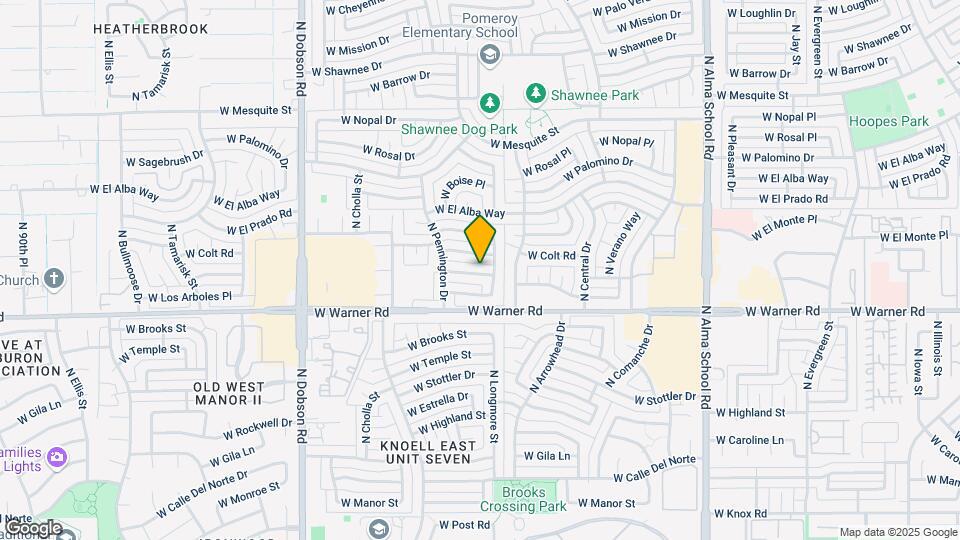 1512 West Mariposa Dr Map and Location Details