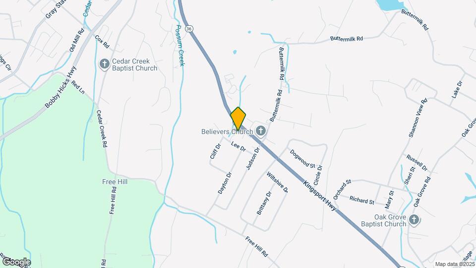 6125 Kingsport Hwy Mapa y Detalles de la Ubicación