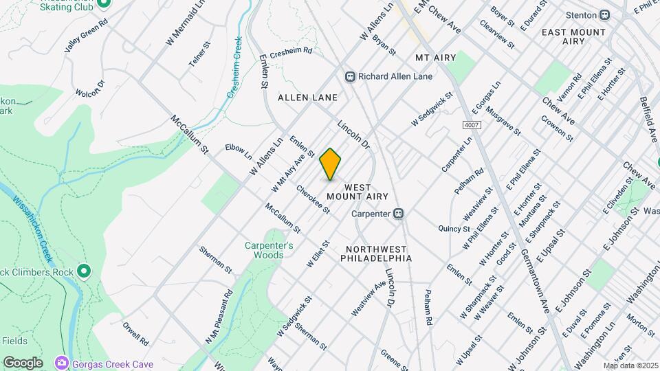 424 W Mount Pleasant Ave Map and Location Details