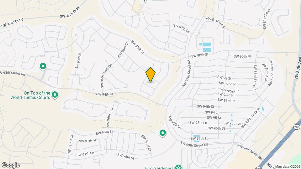 9289 SW 92nd Ln Map and Location Details