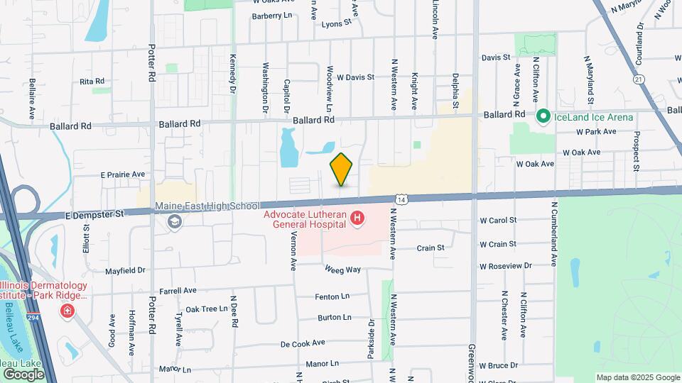 1700 Dempster Street Map and Location Details
