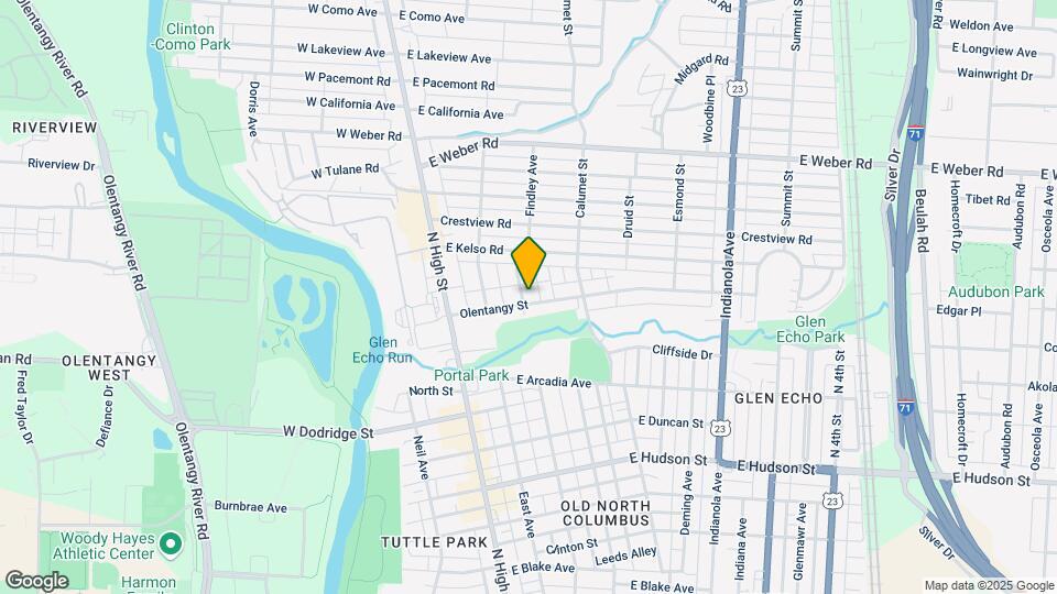 112-114-114 Olentangy St Map and Location Details