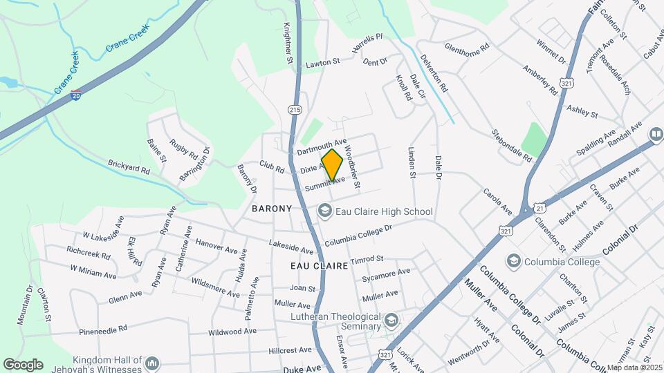 4908 Eau Claire St Map and Location Details