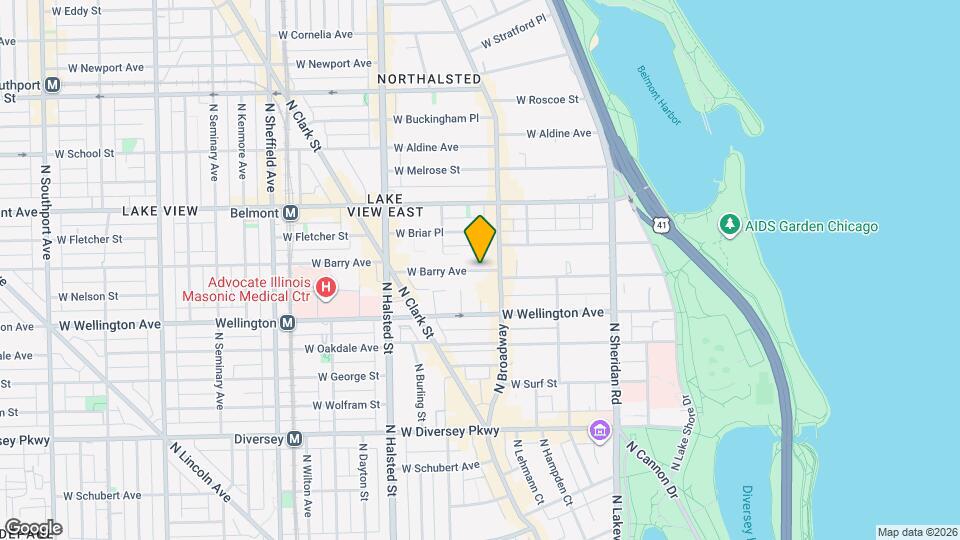 628 W Barry Ave, Unit 3 Map and Location Details