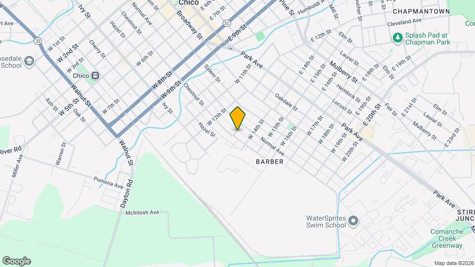 1305 Chestnut St Map and Location Details