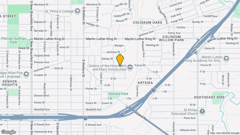 228 Yucca St Map and Location Details