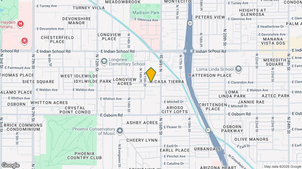 1514 E Clarendon Ave Map and Location Details