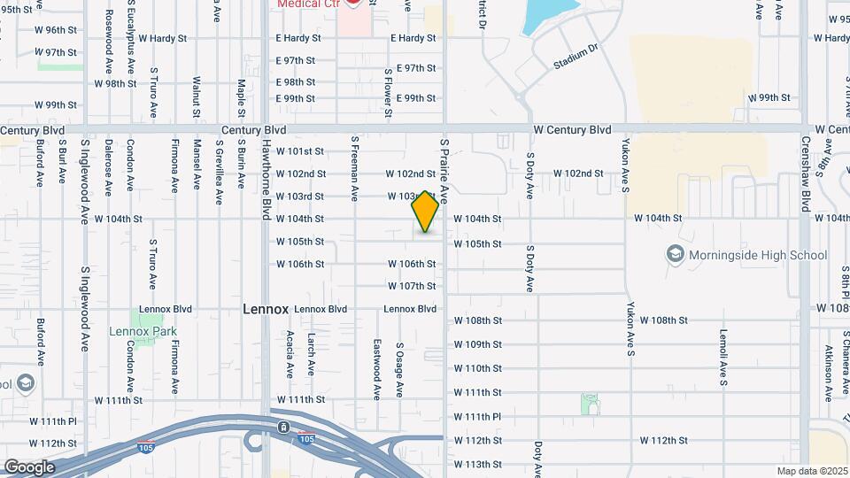 4019 W 105th St Map and Location Details
