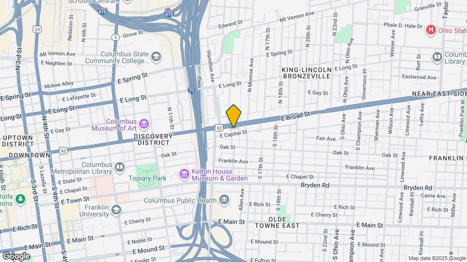 775 E Broad St Map and Location Details