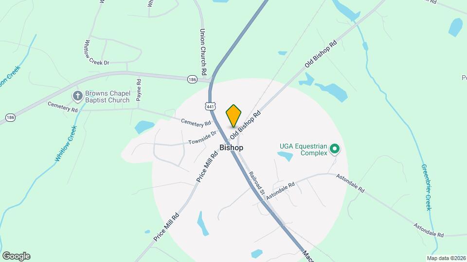 1021 Old Bishop Rd Map and Location Details