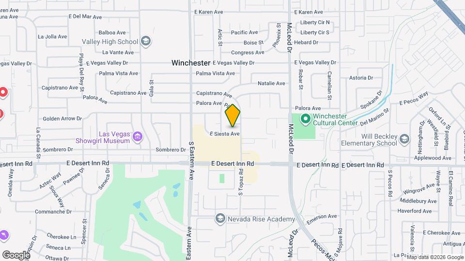 2612 Siesta Ave Mapa y Detalles de la Ubicación