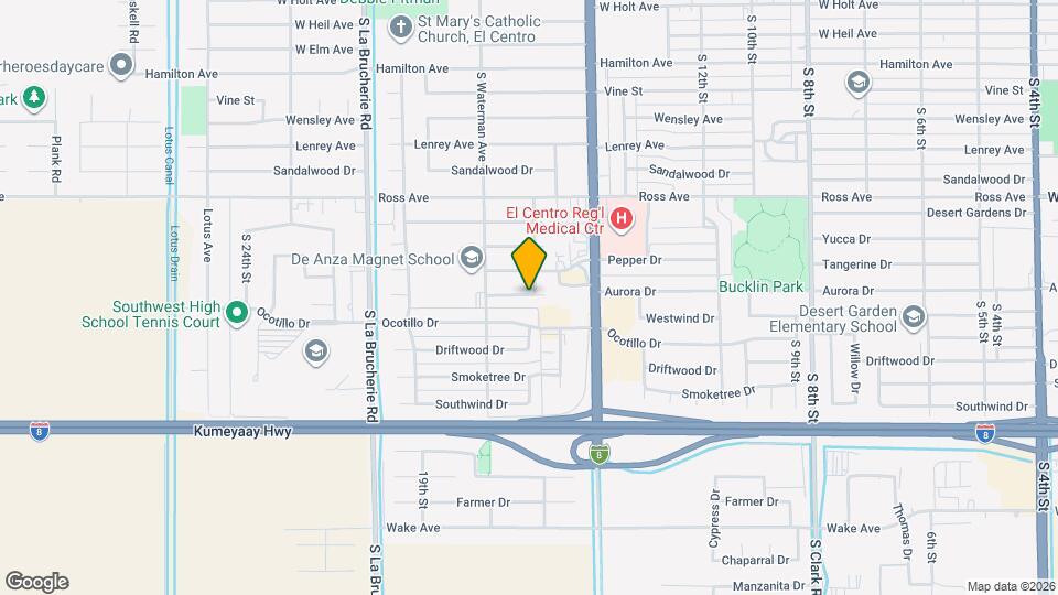 1605 Aurora Dr Map and Location Details