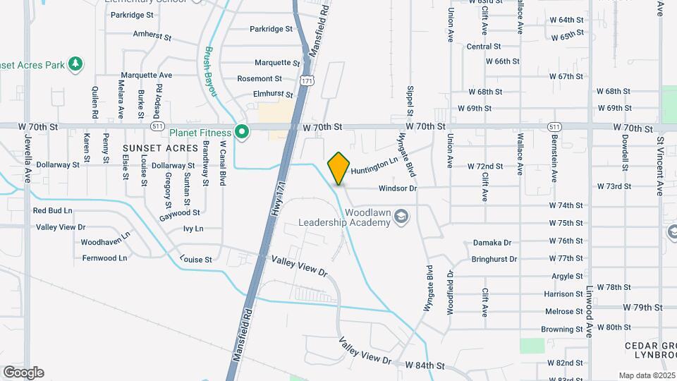 7136 Wilshire Dr Map and Location Details