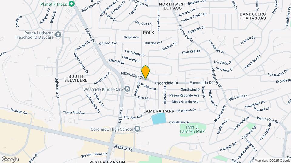 6925 Escondido Dr Map and Location Details
