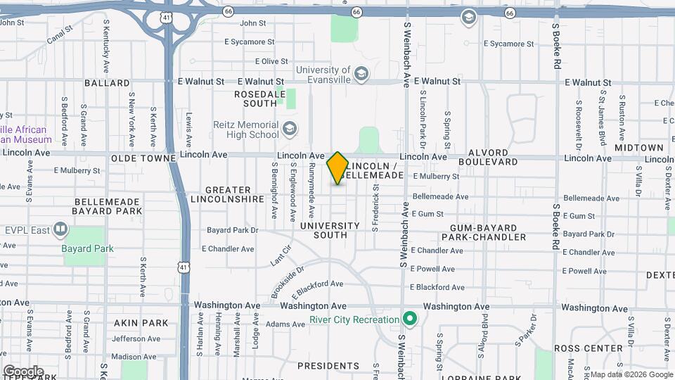 1708 Bellemeade Ave Mapa y Detalles de la Ubicación