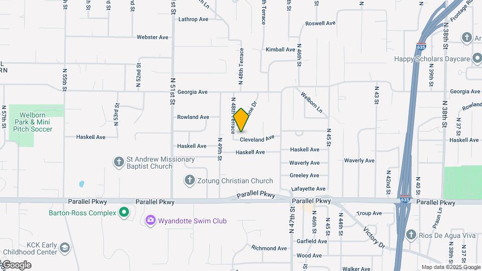 4812 Cleveland Ave Mapa y Detalles de la Ubicación
