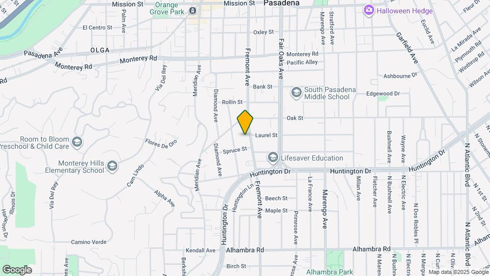 1705 Fremont Ave Map and Location Details