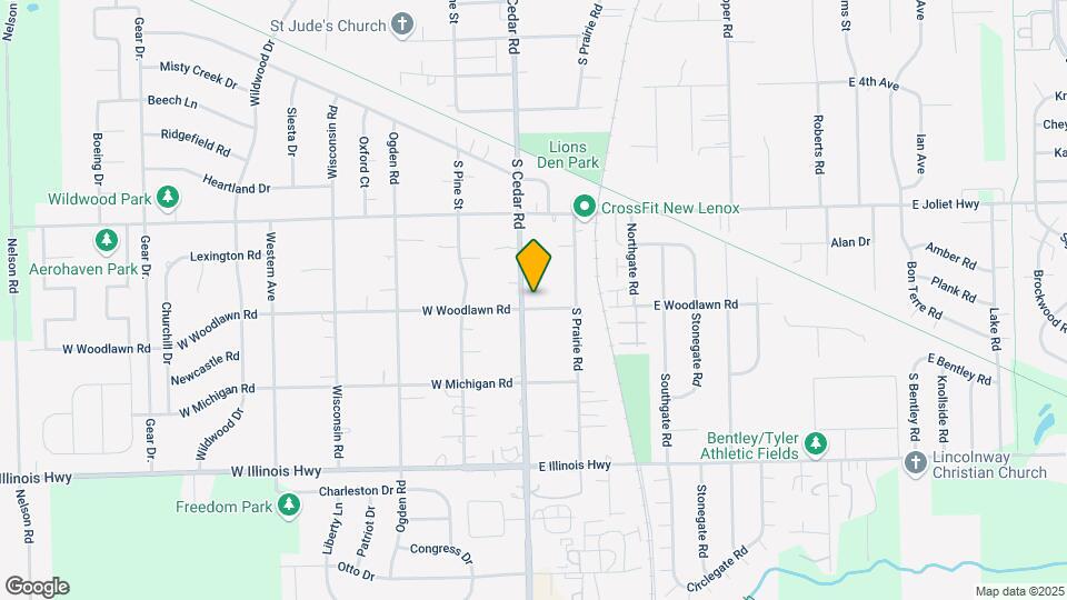 115 E Woodlawn Rd Map and Location Details