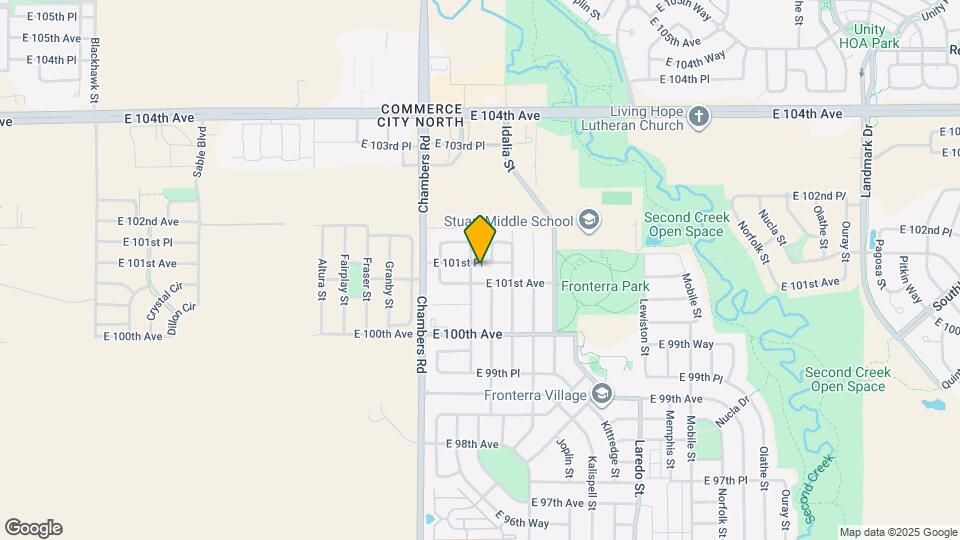 15466 E 101st Pl Map and Location Details